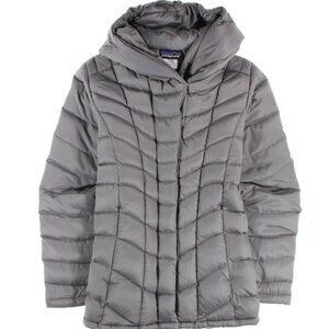 Patagonia Womens Goose Down Downtown Loft Jacket Hooded Full Zip Puffer